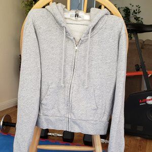 Brandy Melville cropped hooded Sweat jacket
